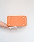 Birkin 25 Swift Leather in Potiron, bottom view